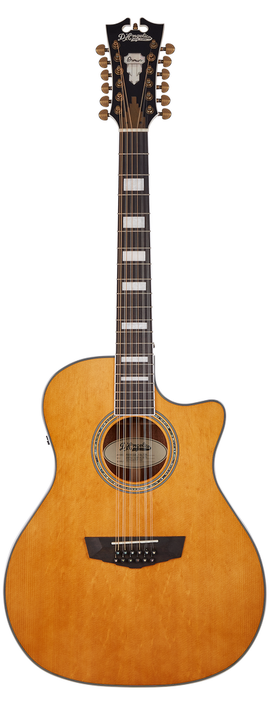 D Angelico Premier Fulton 12 String Electro Acoustic in Vintage Natura