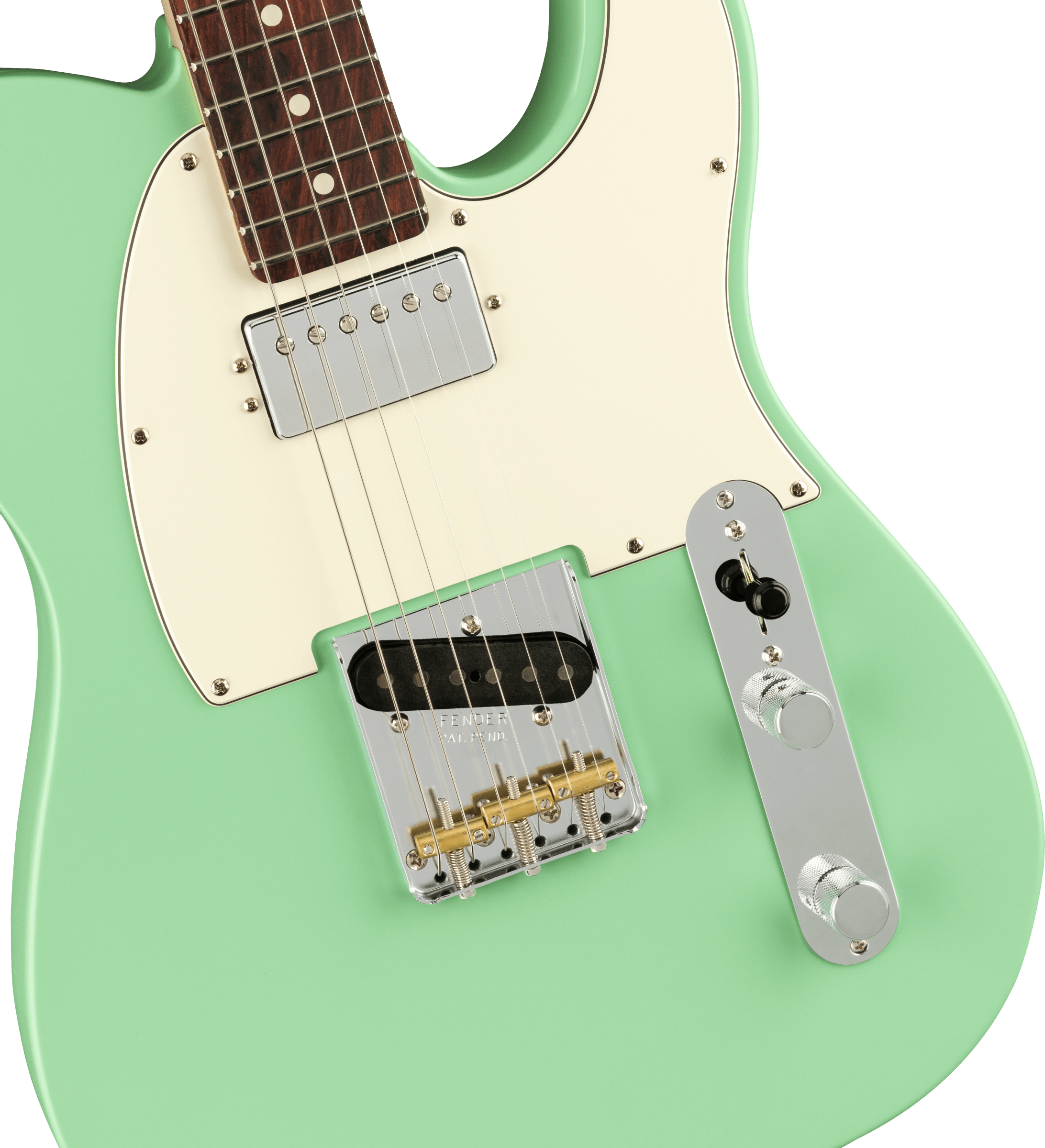 Fender American Performer Telecaster SH in Satin Surf Green with RW FB