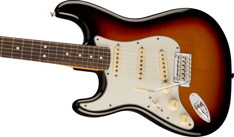 Fender Player II Stratocaster SSS in 3 Tone Sunburst Left Handed Rosewood Fretboard