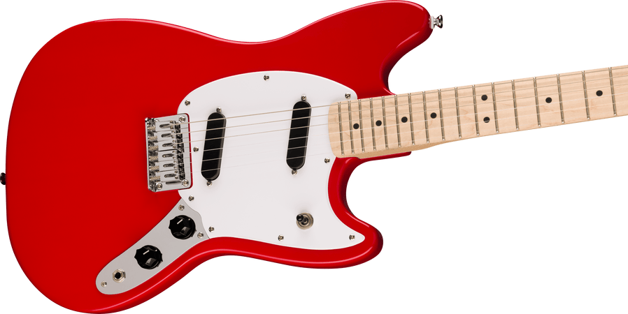 Squier Sonic Mustang Maple Neck WPG in Torino Red