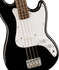 Squier Sonic Bronco Bass Laurel Fingerboard White Pickguard in Black