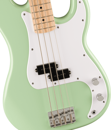 Squier Ltd Edition Sonic Precision Bass White PG Maple Neck in Surf Green