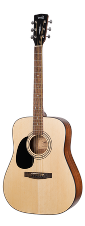 Cort AD810-LH Dreadnought Acoustic Left Handed in Natural Open Pore