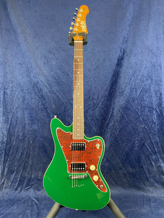 Jet Guitars JJ-350 Offset Electric Guitar in Trans Green