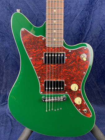 Jet Guitars JJ-350 Offset Electric Guitar in Trans Green