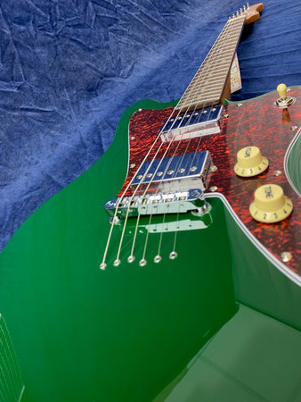 Jet Guitars JJ-350 Offset Electric Guitar in Trans Green