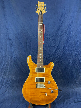 PRS CE24 USA Made 2022 Model Flame Top in Amber with Soft Case Pre-owned