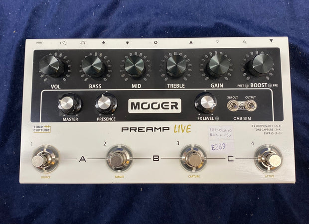 Mooer Pre-Amp Live Pre-owned with Box