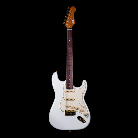 Jet Guitars JS-380 S-Type SSS Gold Hardware in White