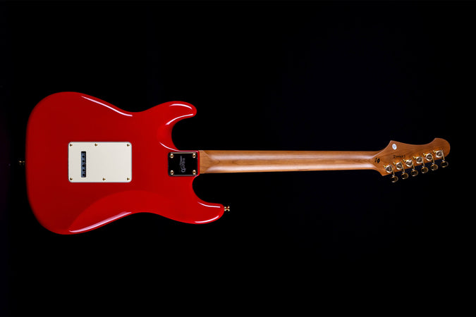 Jet Guitars JS-380 S-Type SSS Gold Hardware in Red