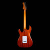 Jet Guitars JS-600 Super Strat Flame Top Roasted Maple in Trans Red