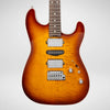 Cream T Guitars Polaris Custom HSH in Terra Burst in Case