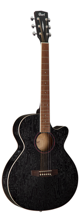 Cort SFX-AB Electro Acoustic Cutaway in Open Pore Black