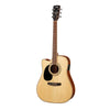 Cort AD880-CE Dreadnought Acoustic Left Hand in Natural Satin