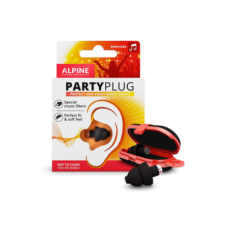 Alpine PartyPlug Ear Plugs in Black