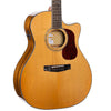 Cort Gold A6 All Solid Sitka/Bocote Electro Auditorium Acoustic in Natural with Case