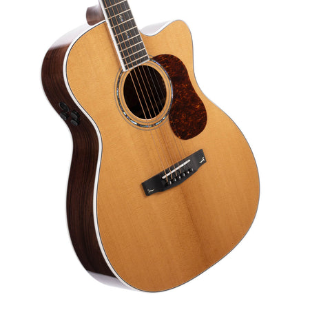 Cort Gold OC8 All Solid Sitka/Pau Ferro Electro Orchestra Acoustic in Natural with Case