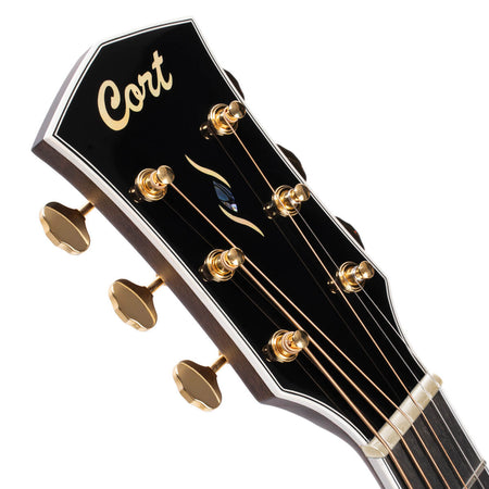 Cort Gold OC8 All Solid Sitka/Pau Ferro Electro Orchestra Acoustic in Natural with Case