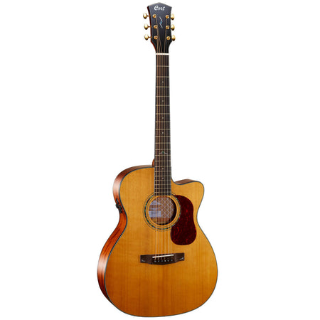 Cort Gold OC6 All Solid Spruce/Mahogany Electro Orchestra Acoustic in Natural with Case