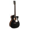 Cort L100OCF-CED Red Cedar Electro Acoustic in Black Satin