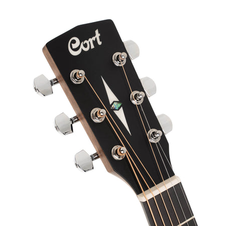 Cort L100OCF-CED Red Cedar Electro Acoustic in Black Satin