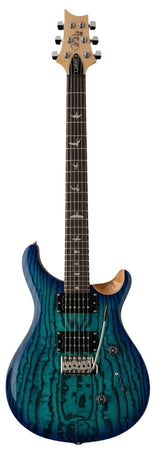 PRS SE Custom 24 Burled Ash in Lake Blue with Gig Bag