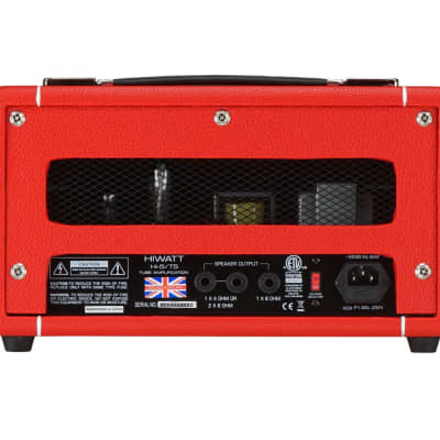 HIWATT HI-5 5 Watt Valve Head Amplifier in Red