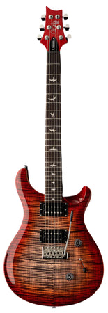 PRS SE Custom 24 Electric Guitar in Charcoal Cherry Burst with Gig Bag