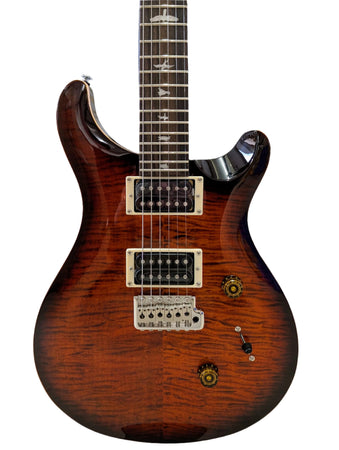 PRS SE Custom 24 Electric Guitar in Orange Tiger Smokeburst with Gig Bag