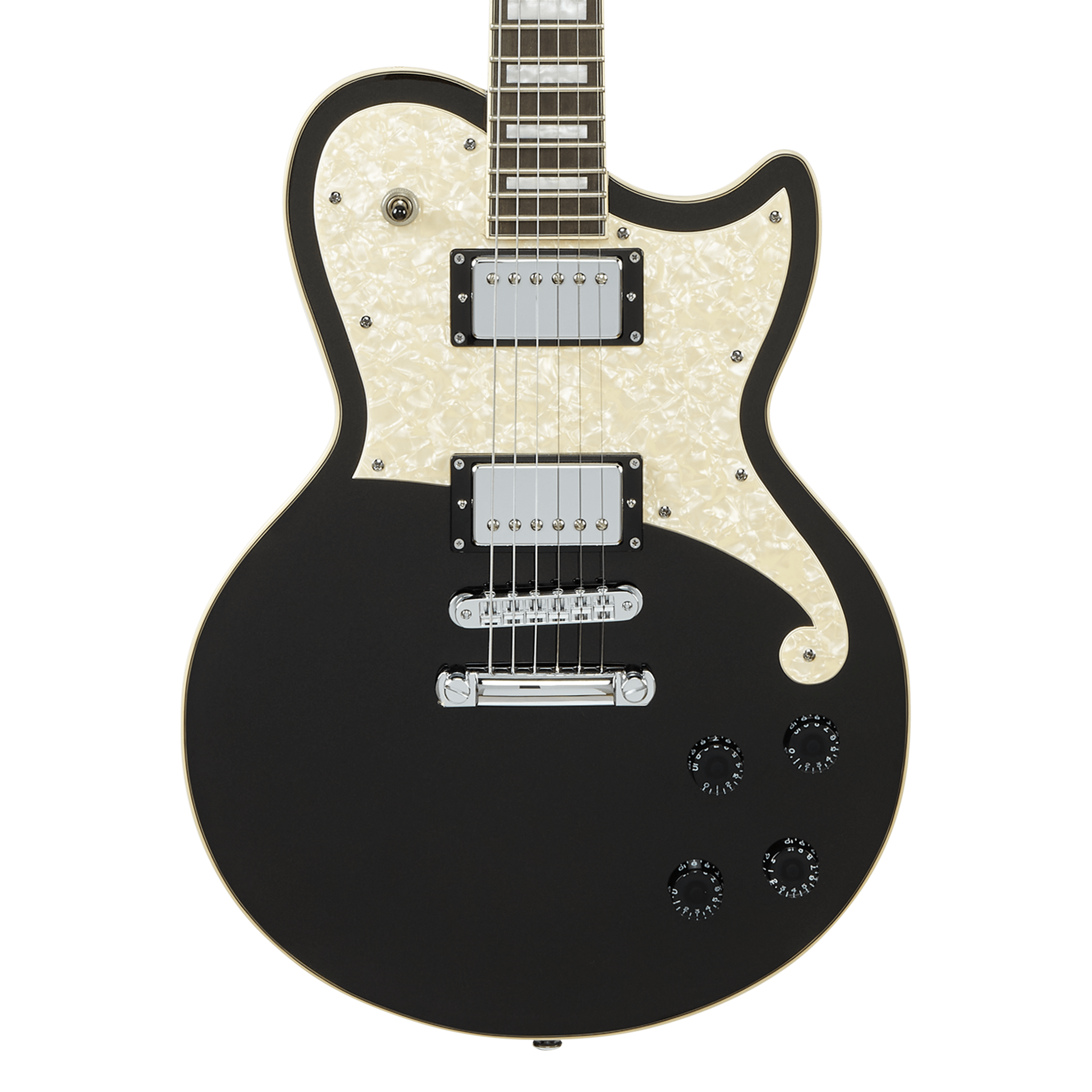 D'Angelico Premier Atlantic Solid body in Black Flake | The Guitar