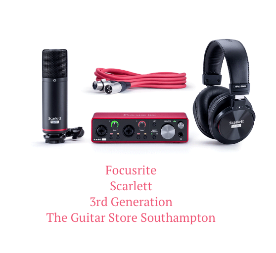 Focusrite Scarlett 2i2 Studio Package 3rd Gen Audio Interface V3
