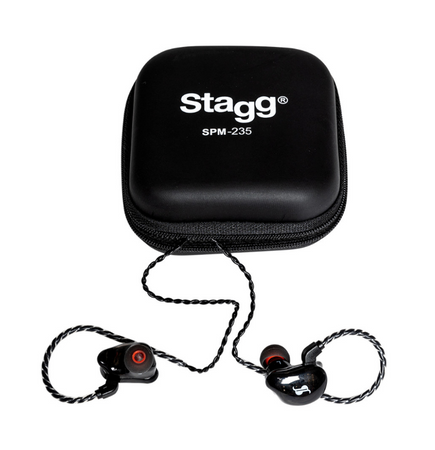 Stagg SPM-235 High-resolution Sound-isolating In-Ear-Monitors Black - theguitarstoreonline